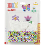 Hama perles  repasser midi "Papillon/petite fleur", blister