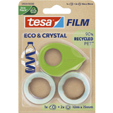 tesa film ruban adhsif eco & crystal + dvidoir, blister