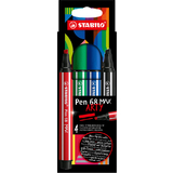 STABILO feutre Pen 68 MAX, tui de 4 ARTY