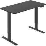 LogiLink bureau assis-debout, (L)1.200 mm, noir mat