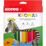 Kores crayon de couleur triangulaire "Kromas", tui de 24