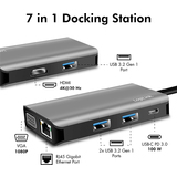 LogiLink station d'accueil usb 3.2 (Gen 1), USB-C, 7 ports