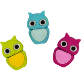 WEDO gomme en plastique Hibou "LULU", assorti