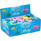 WEDO gomme en plastique baleine "MOBY", prsentoir de 24