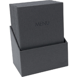 sigel chemise pour cartes de menu "MENU", anthracite, A4