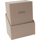 sigel chemise pour cartes de menu "MENU", beige, A4