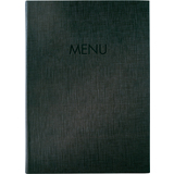 sigel chemise pour carte de menu "MENU", A4, anthracite