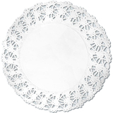 HYGOSTAR Sous-tasse, rond, blanc, diamtre: 90 mm