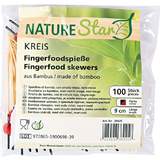 NATURE star Pique apritif Disc, en bambou, longueur: 90 mm