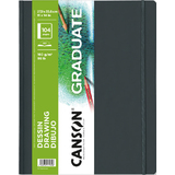 CANSON carnet  croquis GRADUATE DRAWING, 279 x 356 mm, noir