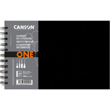 CANSON carnet de croquis ONE, 216 x 140 mm, noir