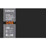 CANSON carnet de croquis ONE, 216 x 140 mm, noir