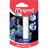 Maped gomme DEEPSEA paradise + gomme de rechange, blister