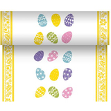 PAPSTAR chemin de table pour Pques "Coloured Eggs"