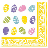 PAPSTAR serviettes  motif de Pques "Coloured Eggs"