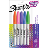 Sharpie marqueur permanent fine "Glam Pop", blister de 5