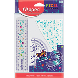 Maped kit de gometrie Twist'n flex PIXEL PARTY, 3 pices