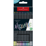 FABER-CASTELL crayon de couleur Black Edition, tui de 12