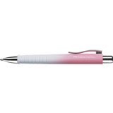 FABER-CASTELL stylo  bille POLY BALL, blanc / rose