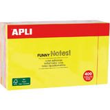 APLI cube de notes adhsives "FUNNY Notes!", 125 x 75 mm
