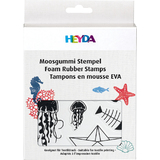 HEYDA set tampons caoutchouc mousse "maritime"