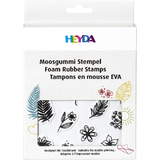 HEYDA set de tampons caoutchouc mousse "ornements"