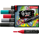 STABILO marqueur acrylique free T800C, set de 5 "Bold"