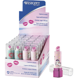 WESTCOTT gomme en plastique Tendance, prsentoir de 24