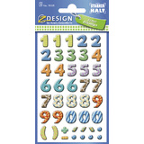 ZDesign school Stickers de chiffres, chiffres: 0-9, color