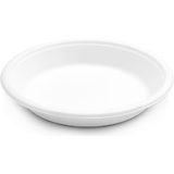 NATURE star Assiette en canne  sucre Bordofino, rond, blanc