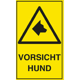 EXACOMPTA hinweisschild "Vorsicht Hund", gelb/schwarz