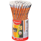 Maped crayon BLACK'PEPS, avec gomme, pot de 72