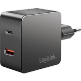 LogiLink chargeur secteur USB, 1 USB-A, 1 USB-C, 45 watts
