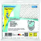 Peggy perfect Chiffon d'argent "Antibac", pack de 2