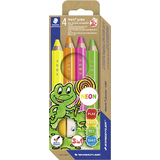 STAEDTLER crayon de couleur Noris junior FLUO, tui de 4