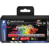 STAEDTLER feutre pigment brush pen "Basic Colours"