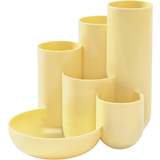 HAN multipot  crayons CAMPUS, 6 pots, jaune pastel