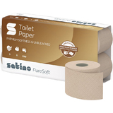 satino by wepa papier toilette PureSoft, 3 couches, marron