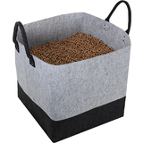EDA sac pour granuls de bois, feutre, 60 litres, gris/noir
