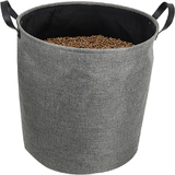 EDA sac pour granuls de bois, feutre, 60 litres, gris fonc