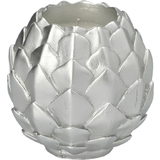 PAPSTAR bougie sphrique "Pine Cone", argent