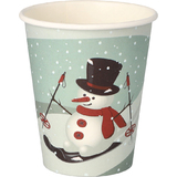 PAPSTAR gobelet en carton "Snowman", 0,2 l