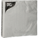 PAPSTAR serviette de Nol, 330 x 330 mm, argent