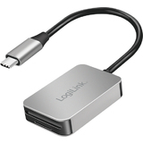 LogiLink lecteur de cartes dual usb-c 3.2 Gen1, aluminium