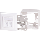 LogiLink prise RJ45 cat.6, 2x RJ45, blind, blanc