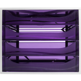 EXACOMPTA module de classement ECOBOX, 4 tiroirs, violet