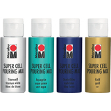 Marabu super Cell pouring Mix-Set OCEAN, 4 x 60 ml