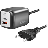 LogiLink adaptateur double USB, usb-a & usb-c femelle