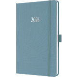 sigel agenda de poche Jolie feel 2026, textile, A5, bleu