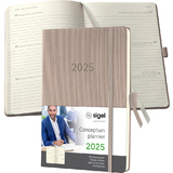 sigel agenda planning conceptum 2025, env. A5, taupe